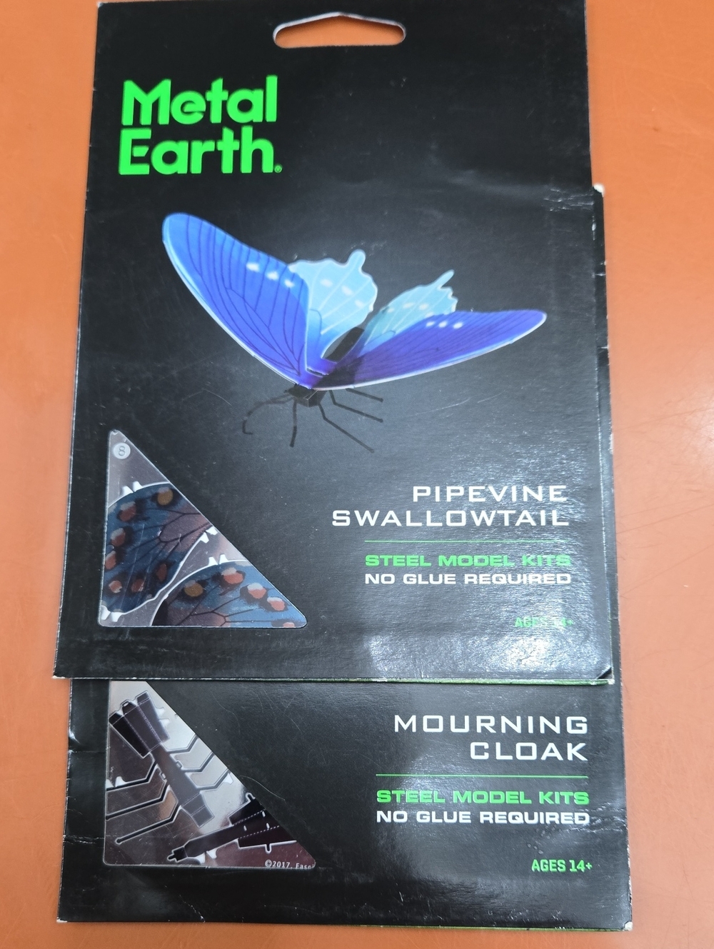 Metal Earth Pipevine Swallowtail & Mourning Cloak Steel Model Kits